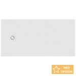 Ντουζιέρα ορθογώνια 100x70x2,6 από συνθετικό Superslim Stonex με κάλυμμα βαλβίδας, χρώμα: Λευκό επιφάνεια: Ματ Ντουζιέρα ορθογώνια 100x70x2,6 από συνθετικό Superslim Stonex με κάλυμμα βαλβίδας, χρώμα: Λευκό επιφάνεια: Ματ Ορθογώνιες