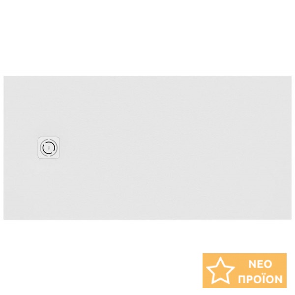 Ντουζιέρα ορθογώνια 100x70x2,6 από συνθετικό Superslim Stonex με κάλυμμα βαλβίδας, χρώμα: Λευκό επιφάνεια: Ματ Ντουζιέρα ορθογώνια 100x70x2,6 από συνθετικό Superslim Stonex με κάλυμμα βαλβίδας, χρώμα: Λευκό επιφάνεια: Ματ Ορθογώνιες