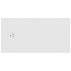 Ντουζιέρα ορθογώνια 100x70x2,6 από συνθετικό Superslim Stonex με κάλυμμα βαλβίδας, χρώμα: Λευκό επιφάνεια: Ματ Ορθογώνιες