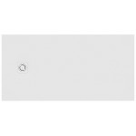 Shower tray Rectangular 100x70x2,6 material: Synthetic, color: White surface: Matt Rectangular