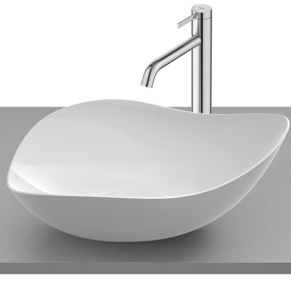 Washbasin Free standing 55x38,5x18 material: Porcelain Without hole Without overflow With valve cover, color: White surface: Glossy Free standing Washbasin Free standing 55x38,5x18 material: Porcelain Without hole Without overflow With valve cover, color: White surface: Glossy Free standing