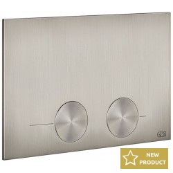 Flush wall plates for concealed cistern For TECE boiler 54617 dual flush valve material: Metal Mechanical with string, color: Chrome surface: Brushed Flush plates
