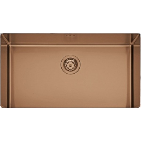 Sink Stainless (Steel) 75x44 material: Inox surface: Brushed free Undermount 1 bowl Copper PVD, color: Bronze Stainless steel Sink Stainless (Steel) 75x44 material: Inox surface: Brushed free Undermount 1 bowl Copper PVD, color: Bronze Stainless steel