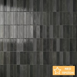 Τουβλάκι 6x24 Ιταλίας Α’ διαλογής επιφάνεια: Γυαλιστερή Lucido 8,5mm, απόχρωση: Μαύρο Τουβλάκια