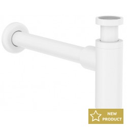 Sink siphon material: Brass surface: Matt, color: White Siphons