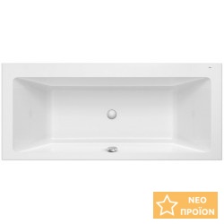Μπανιέρα ελευθέρας τοποθέτησης 170x80 από ακρυλικό επιφάνεια: Γυαλιστερή, χρώμα: Λευκό χωρίς λαβές Ελευθέρας τοποθέτησης