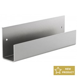Shelve 25x5x9 material: Inox Inox Brushed, color: Chrome surface: Brushed