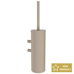 Brush (broom) material: Brass Wall-mounted, color: Beige surface: Matt Toilet brush holders