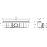 Βαλβίδα Φ30mm M32,6xY7cm χωρίς υπερχείλιση από πλαστικό επιφάνεια: Γυαλιστερή Βαλβίδες