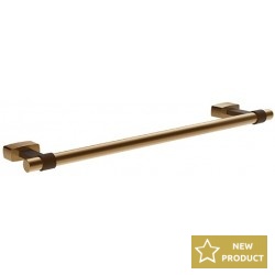 Towel 30cm Fixed material: Brass single, color: Bronze surface: Brushed Towel rails