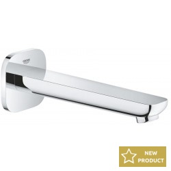 Spout (Nozzle) 18,3cm Wall-mounted material: Brass, color: Chrome surface: Glossy Bath spouts