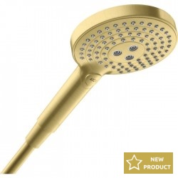 Shower head 3 jets, color: Gold surface: Brushed
