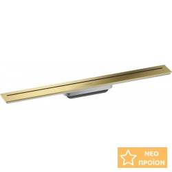 Αυλάκι ντουζιέρας (σχάρα) Brushed Brass από ορείχαλκο 70cm, χρώμα: Χρυσό Αυλάκια ντουζιέρας