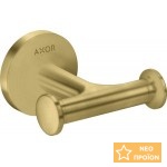 Άγκιστρο από ορείχαλκο διπλό Brushed Brass, χρώμα: Χρυσό επιφάνεια: Βουρτσισμένη Άγκιστρα Άγκιστρο από ορείχαλκο διπλό Brushed Brass, χρώμα: Χρυσό επιφάνεια: Βουρτσισμένη Άγκιστρα