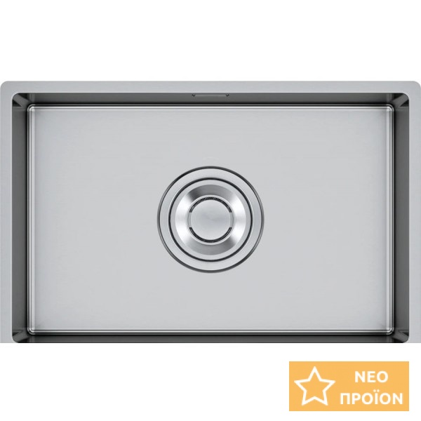 Νεροχύτης ανοξείδωτος 69x45 από inox επιφάνεια: Σατινέ χωρίς πάγκο ένθετος με συνεπίπεδο προφίλ (Flushmount) / υποκαθήμενος, 1 γούρνα, χρώμα: Χρωμέ Ανοξείδωτοι Νεροχύτης ανοξείδωτος 69x45 από inox επιφάνεια: Σατινέ χωρίς πάγκο ένθετος με συνεπίπεδο προφίλ (Flushmount) / υποκαθήμενος, 1 γούρνα, χρώμα: Χρωμέ Ανοξείδωτοι