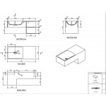 Ράφι μπάνιου 90x40x20 από solid surface Block, χρώμα: Λευκό Ράφια μπάνιου Ράφι μπάνιου 90x40x20 από solid surface Block, χρώμα: Λευκό Ράφια μπάνιου