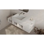 Ράφι μπάνιου 90x40x20 από solid surface Block, χρώμα: Λευκό Ράφια μπάνιου Ράφι μπάνιου 90x40x20 από solid surface Block, χρώμα: Λευκό Ράφια μπάνιου
