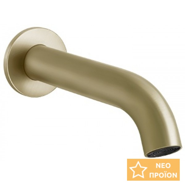 Εκροή (στόμιο) 17,2cm επίτοιχος τύπος από inox μπανιέρας, Brass Brushed PVD, χρώμα: Χρυσό επιφάνεια: Βουρτσισμένη Στόμια (ρουξούνια) Εκροή (στόμιο) 17,2cm επίτοιχος τύπος από inox μπανιέρας, Brass Brushed PVD, χρώμα: Χρυσό επιφάνεια: Βουρτσισμένη Στόμια (ρουξούνια)