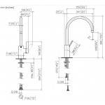 Kitchen tap Deck-mounted material: Brass, color: Black surface: Matt Deck-mounted