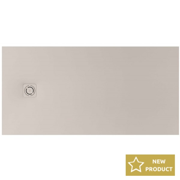 Shower tray Rectangular 140x80x3,1 material: Artificial stone, color: Beige surface: Matt Rectangular