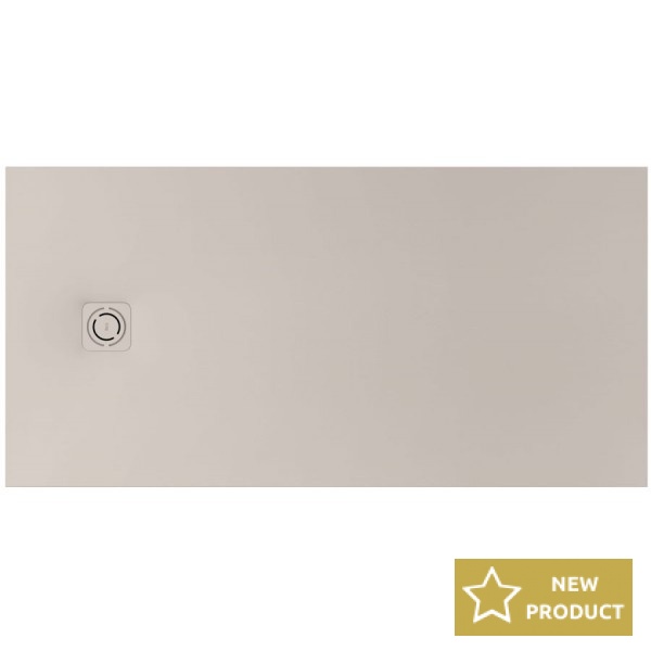 Shower tray Rectangular 120x80x2,9 material: Artificial stone, color: Beige surface: Matt Rectangular