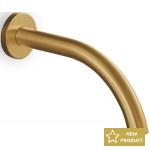 Spout (Nozzle) 18cm Wall-mounted material: Brass, color: Gold surface: Brushed Bath spouts Spout (Nozzle) 18cm Wall-mounted material: Brass, color: Gold surface: Brushed Bath spouts