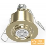 Ντους (Jet) Flat Mist, Φ3,7cm, Brushed Champagne, χρώμα: Χρυσό από ορείχαλκο επιφάνεια: Βουρτσισμένη Ντους Ντους (Jet) Flat Mist, Φ3,7cm, Brushed Champagne, χρώμα: Χρυσό από ορείχαλκο επιφάνεια: Βουρτσισμένη Ντους