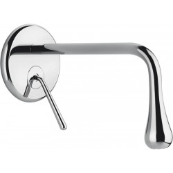 Wash basin tap Wall-mounted - external part 1 hole mixer Without waste, color: Chrome material: Brass surface: Glossy Wall-mounted - external part