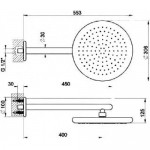 Shower head Wall-mounted 30,6x30,6 material: Brass, style: 1 spray, color: Chrome surface: Glossy Overhead showers Shower head Wall-mounted 30,6x30,6 material: Brass, style: 1 spray, color: Chrome surface: Glossy Overhead showers