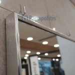 Καθρέπτης, σχήμα: Ορθογώνιο 32,5x100 από αλουμίνιο, χρώμα: Χρωμέ Καθρέπτες μπάνιου