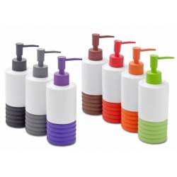 Dispenser από πορσελάνη επικαθήμενος τύπος, χρώμα: Λευκό/Πορτοκαλί επιφάνεια: Γυαλιστερή Dispenser