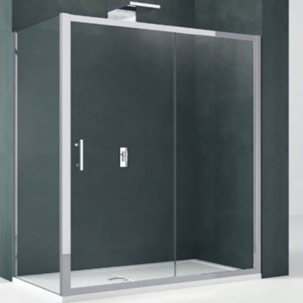 Shower enclosure Rectangle 104x78x195 6mm sliding 2P104 & F78 (104-110/78-81), Crystal Clear, transparent crystal glass surface: Glossy, color: Chrome Rectangular Shower enclosure Rectangle 104x78x195 6mm sliding 2P104 & F78 (104-110/78-81), Crystal Clear, transparent crystal glass surface: Glossy, color: Chrome Rectangular