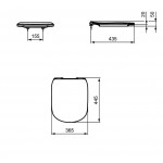 Κάλυμμα λεκάνης soft closing Sandwich slim, χρώμα: Λευκό Καλύμματα