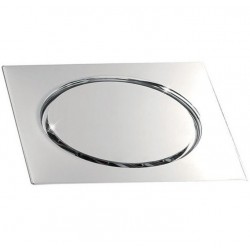 Σχάρα με βιδωτό κάλυμμα από inox 15x15, χρώμα: Χρωμέ Σχάρες ντουζιέρας