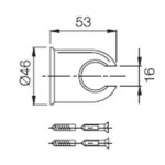Shower holder Fixed material: ABS, color: Chrome surface: Glossy Shower holders Shower holder Fixed material: ABS, color: Chrome surface: Glossy Shower holders