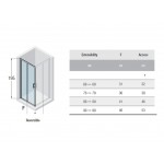Καμπίνα ντουζιέρας τετράγωνη 86x86x195 6mm συρόμενη πλήρης, γωνιακής εισόδου A86x2, Crystal Clear, διάφανο κρύσταλλο επιφάνεια: Γυαλιστερή, χρώμα: Χρωμέ Τετράγωνες Καμπίνα ντουζιέρας τετράγωνη 86x86x195 6mm συρόμενη πλήρης, γωνιακής εισόδου A86x2, Crystal Clear, διάφανο κρύσταλλο επιφάνεια: Γυαλιστερή, χρώμα: Χρωμέ Τετράγωνες