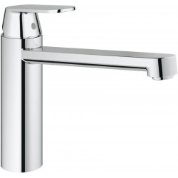 Kitchen tap Deck-mounted material: Brass, color: Chrome surface: Glossy