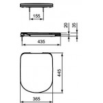 Κάλυμμα λεκάνης soft closing Sandwich, χρώμα: Λευκό Καλύμματα