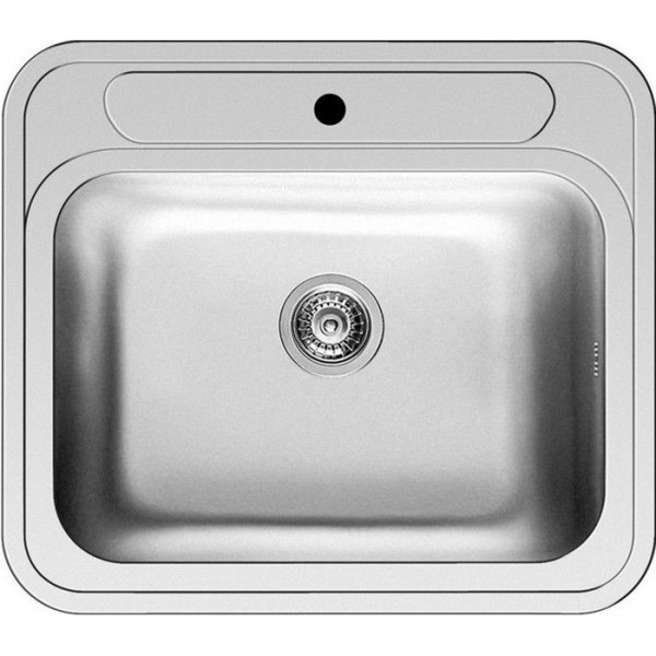 Sink Stainless (Steel) 57,5x50,5 material: Inox surface: Glossy free nested 1 bowl, color: Chrome Stainless steel Sink Stainless (Steel) 57,5x50,5 material: Inox surface: Glossy free nested 1 bowl, color: Chrome Stainless steel