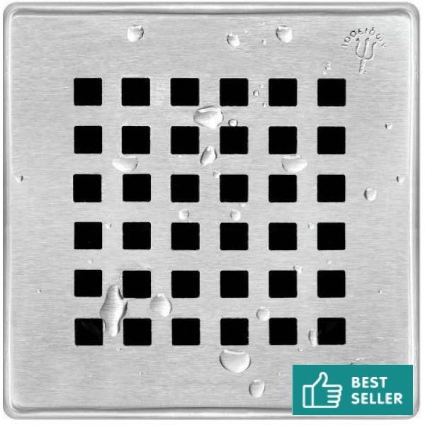 Grate & frame material: Inox 12x12, color: Chrome Shower drains Grate & frame material: Inox 12x12, color: Chrome Shower drains