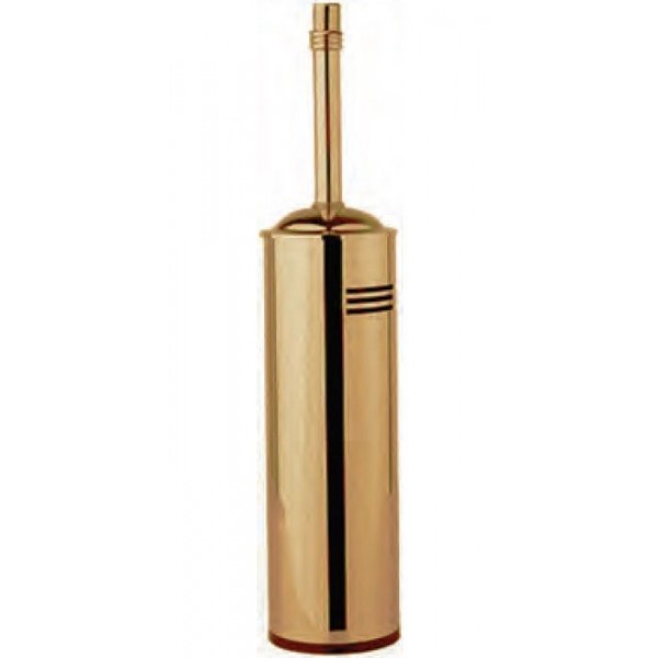 Brush (broom) Floor standing material: Brass, color: Bronze surface: Brushed Toilet brush holders