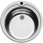 Νεροχύτης ανοξείδωτος 48,5x48,5 από inox επιφάνεια: Γυαλισμένη χωρίς πάγκο ένθετος 1 γούρνα, χρώμα: Χρωμέ Ανοξείδωτοι
