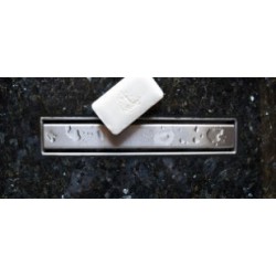 Shower channel horizontal outlet material: Inox 70x6,5, color: Chrome Linear shower drains