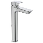Wash basin tap Deck-mounted for free-standing washbasin material: Brass mixer With pop-up waste set, color: Chrome surface: Glossy Deck-mounted Wash basin tap Deck-mounted for free-standing washbasin material: Brass mixer With pop-up waste set, color: Chrome surface: Glossy Deck-mounted