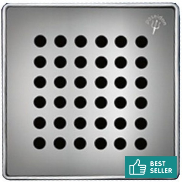 Σχάρα & Πλαίσιο από inox 12x12, χρώμα: Χρωμέ Σχάρες ντουζιέρας