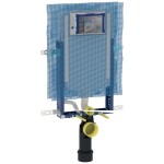 Concealed cistern for wall-mounted toilet for single wall With frame 8x109cm Concealed cisterns for wall-mounted WC