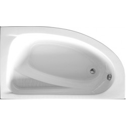 Μπανιέρα ασύμμετρη 160x90x42 από ακρυλικό 180lt αριστερή επιφάνεια: Γυαλιστερή, χρώμα: Λευκό Ασύμμετρες