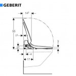 Shower toilet seat soft closing white alpin, color: White Shower toilet seat soft closing white alpin, color: White
