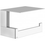 Paper holder with shelf material: Brass, color: Chrome surface: Glossy Toilet paper holders