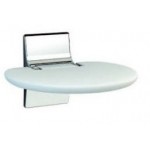 Shower seat antibacterial, waterproof material: Aluminum, color: White Shower seats